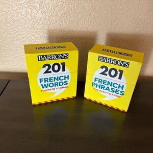 Barron’s French Flash Cards Set Words & Phrases Learning Bundle